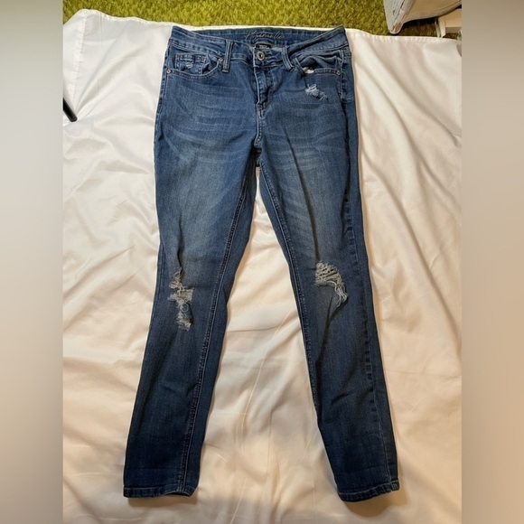 Hydraulic Denim - Hydraulic “nolita” curvy size 10 mid rise distressed skinny jeans